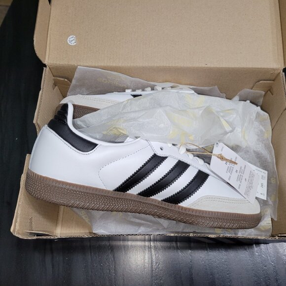 Adidas Samba Originals OG White/Black IE3675 Big Kids J Sz 6 / Women's Sz 7/7.5 - Picture 4 of 16